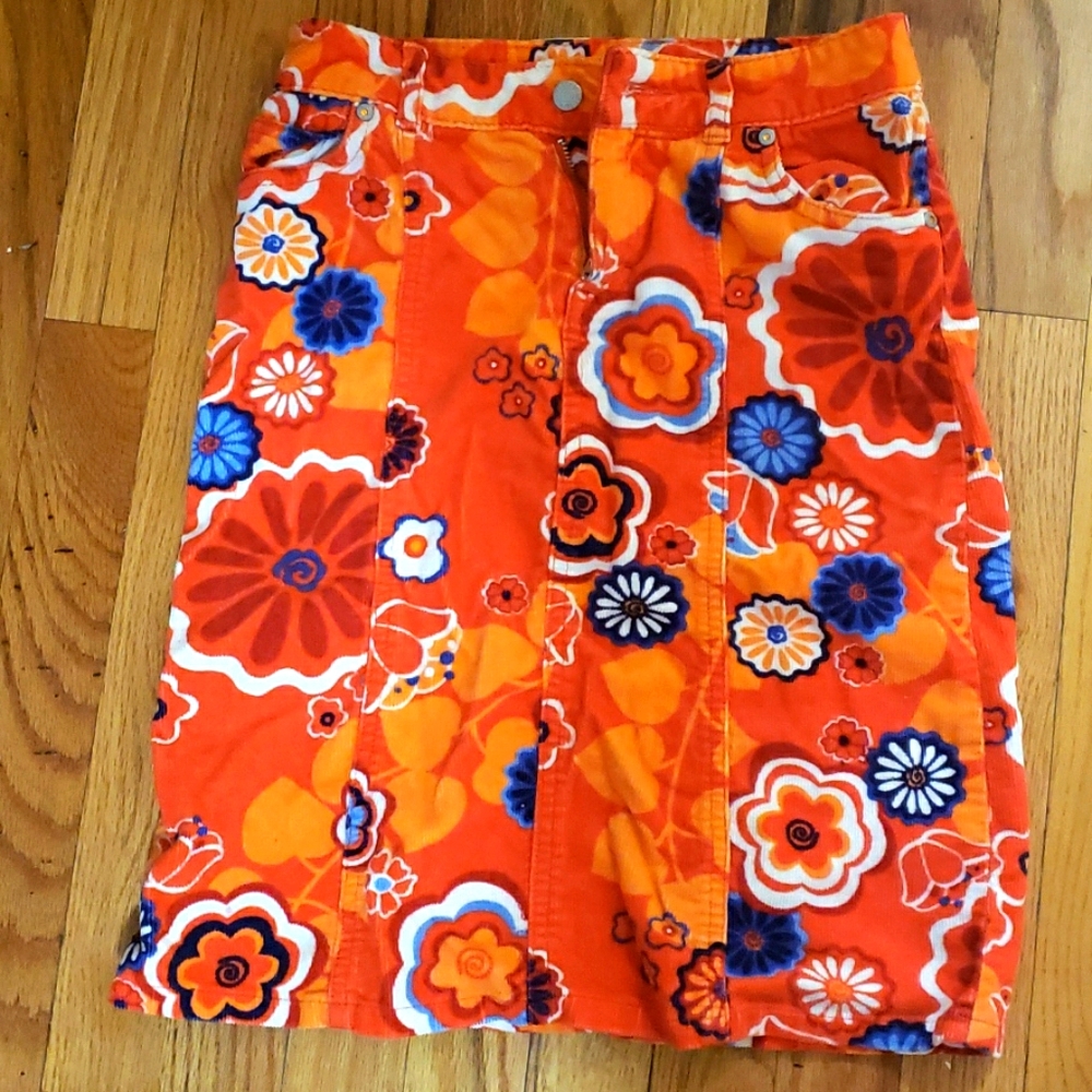 Children place corduroy skirt